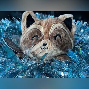 Teeturtle - Reversible Plushies - Raccoon - reverses from happy side to sad side